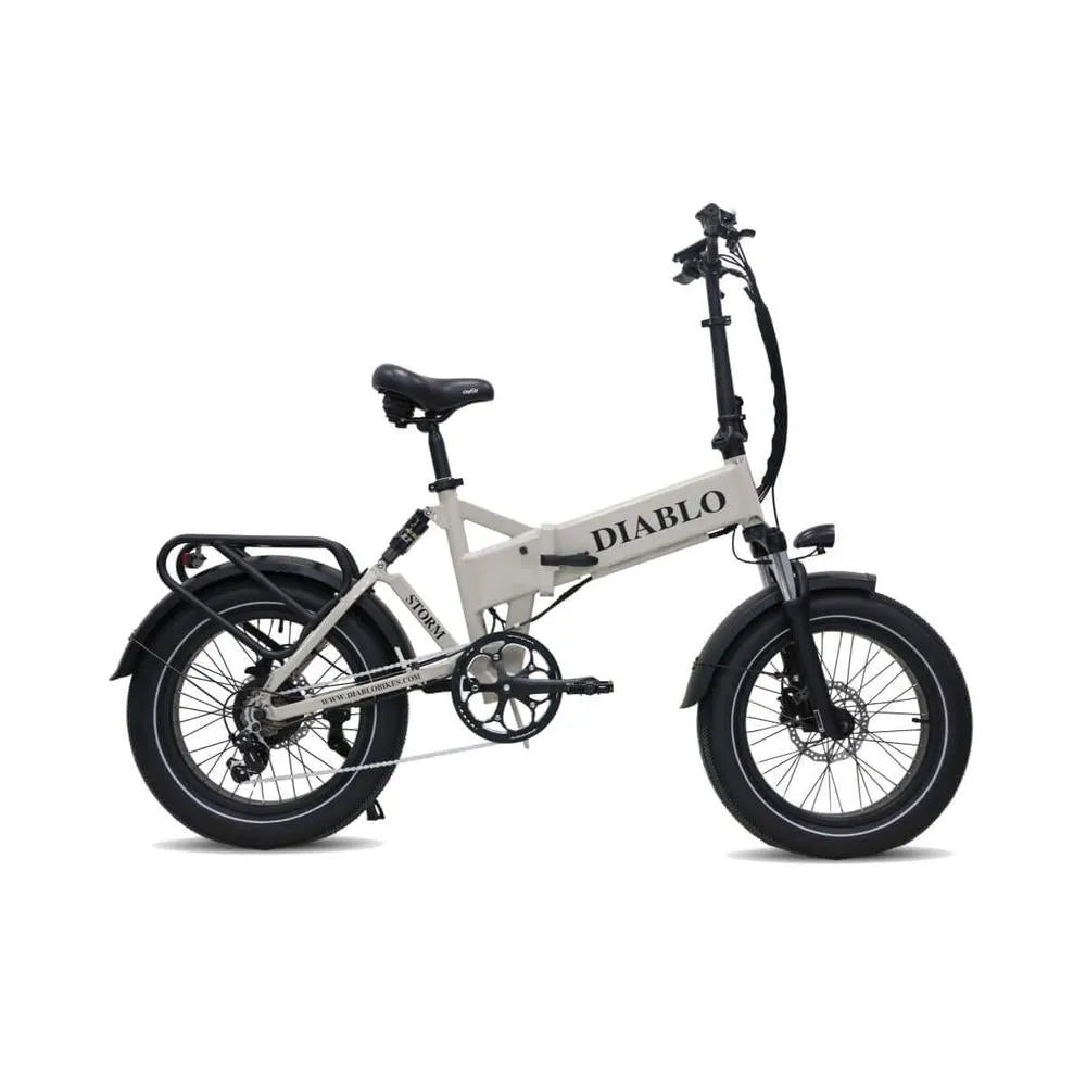 Diablo Storm - Bicicletta grassa - Bicicletta pieghevole elettrica - Blu scuro