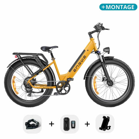 ENGWE E26 - Bassa entrata - Arancione + Supporto per telefono