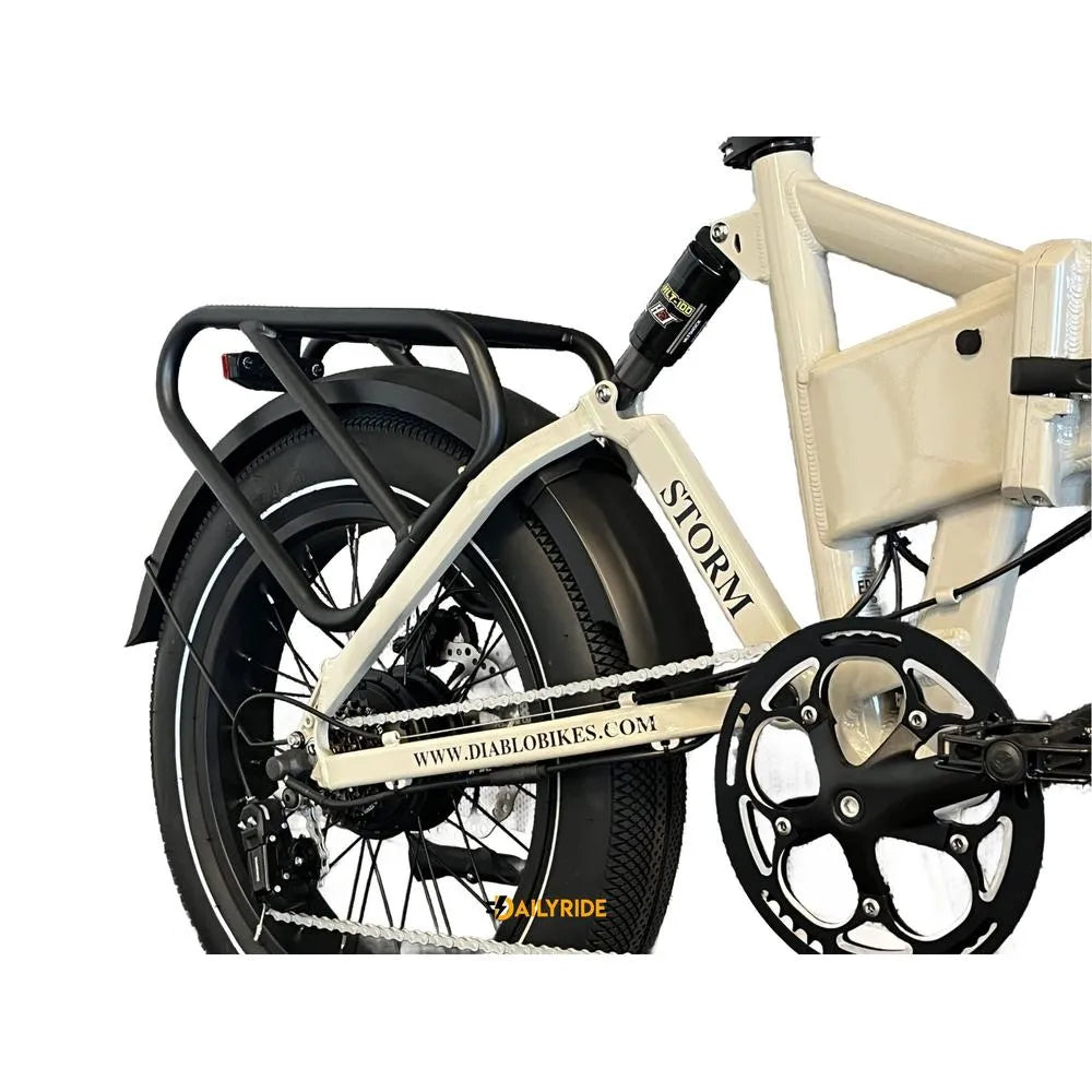 Diablo Storm - Bicicletta grassa - Bicicletta pieghevole elettrica - Grigio moda