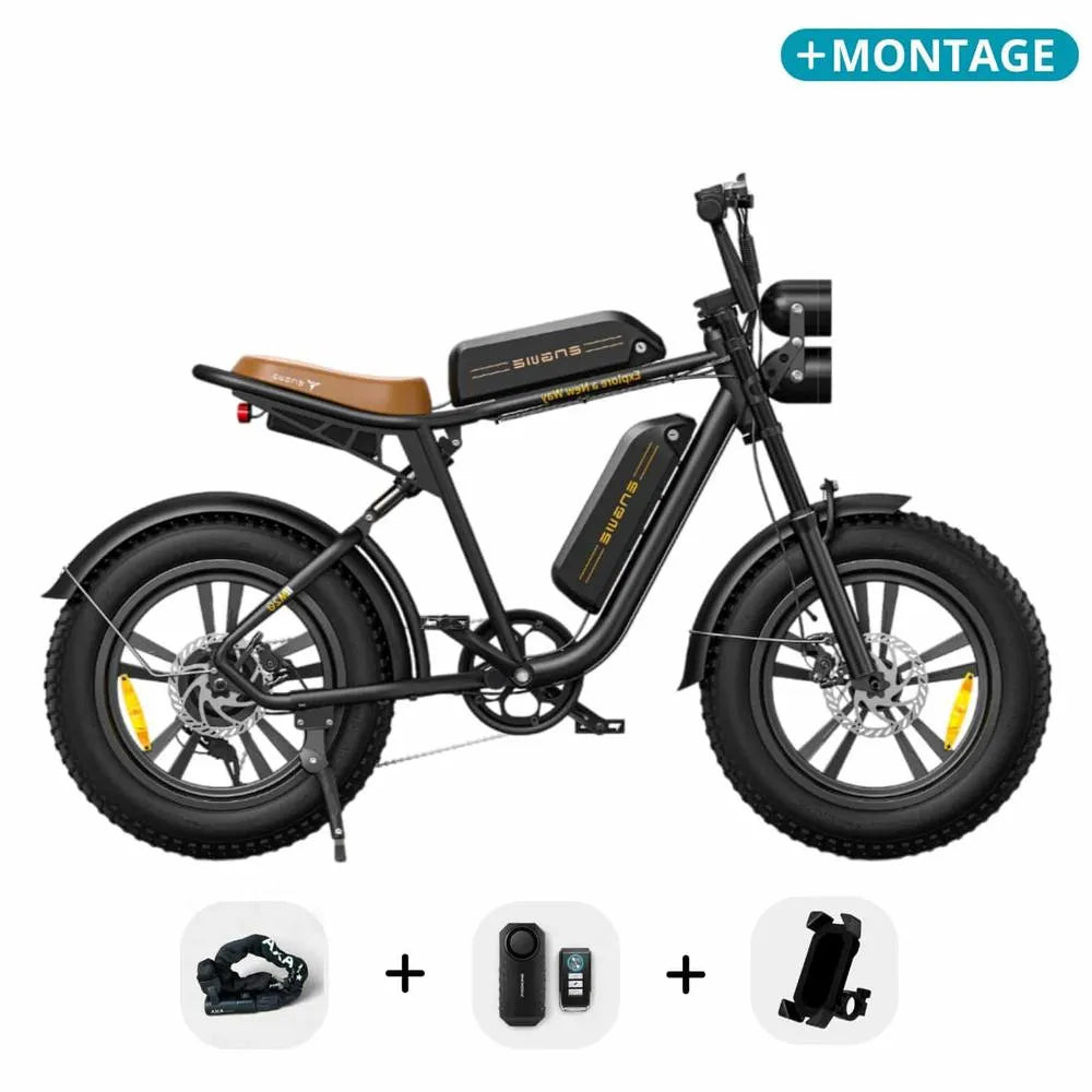 ENGWE M20 - Bicicletta grassa - Doppia batteria - Nero