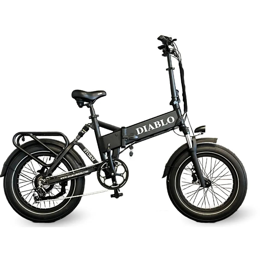 Diablo Storm - Bicicletta pieghevole - Nero opaco