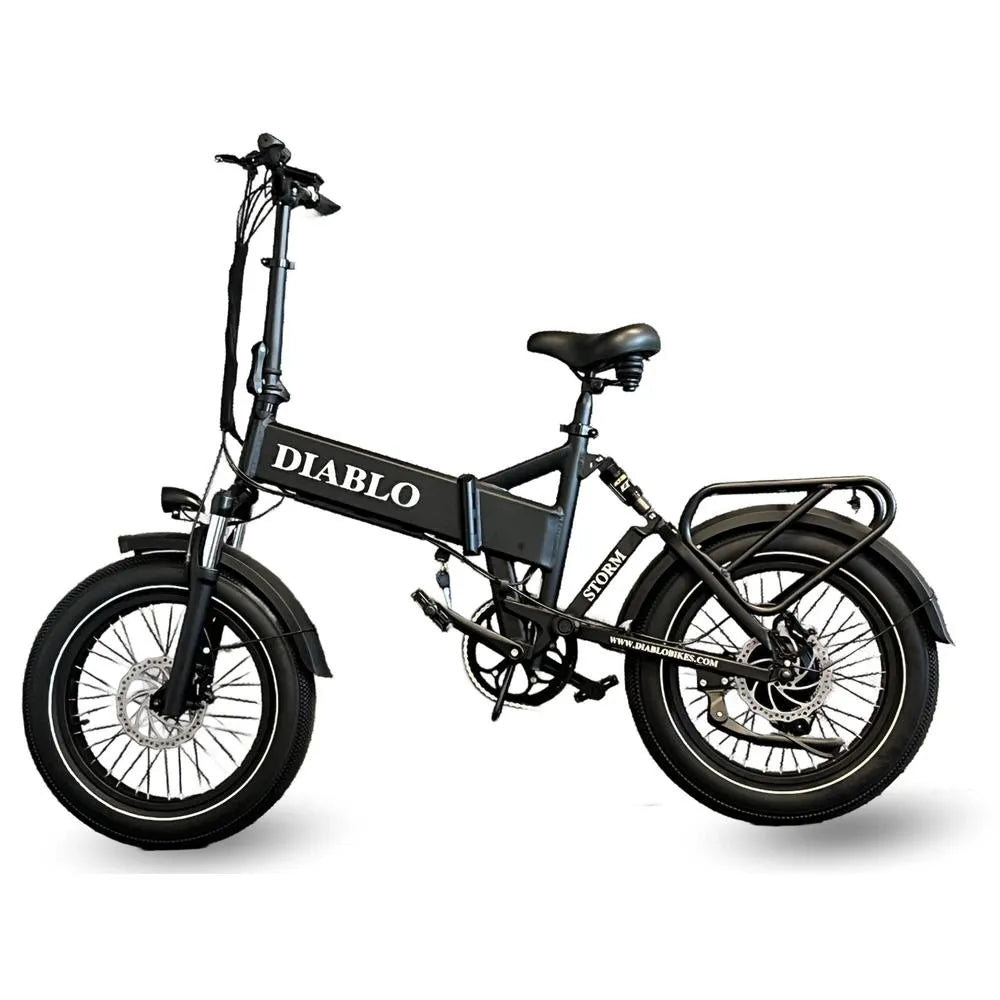 Diablo Storm - Bicicletta pieghevole - Nero opaco