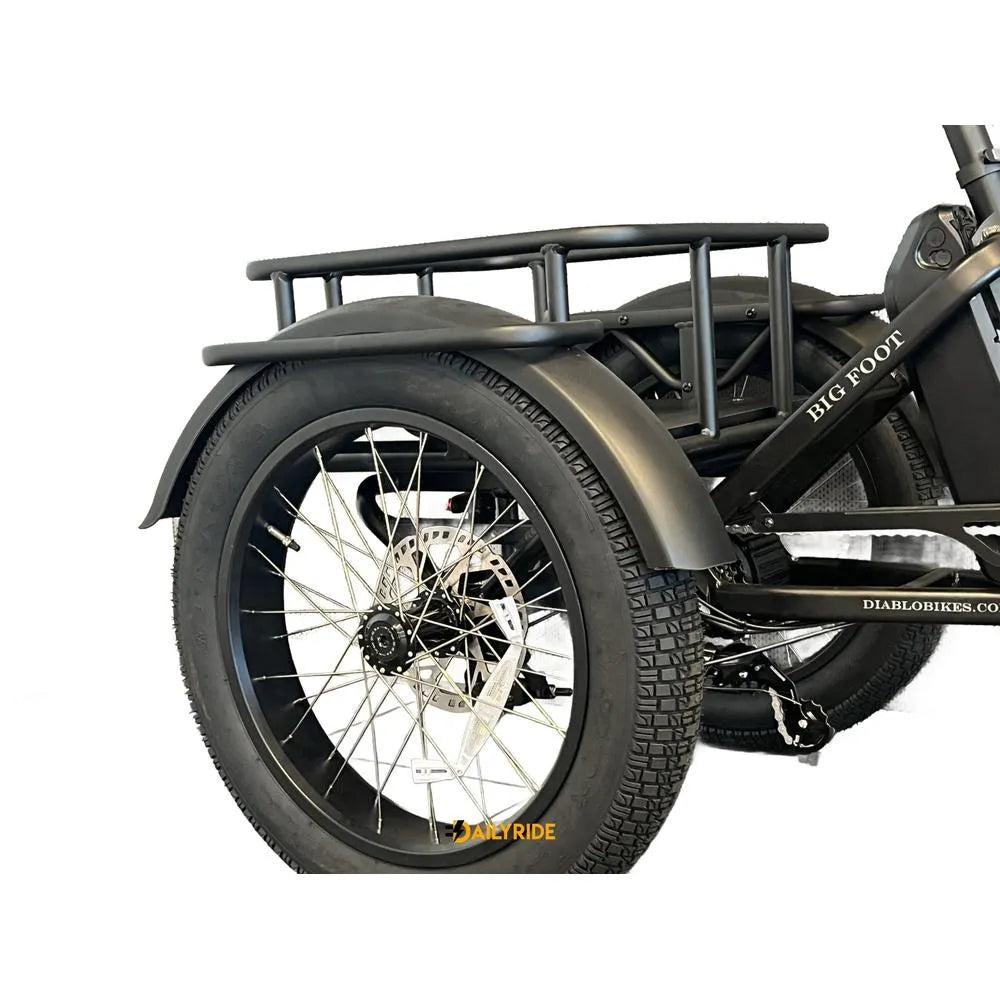 Diablo Big Foot triciclo - Bicicletta elettrica per persone con mobilità ridotta - Nero opaco