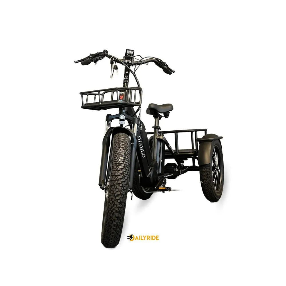 Diablo Big Foot triciclo - Bicicletta elettrica per persone con mobilità ridotta - Nero opaco