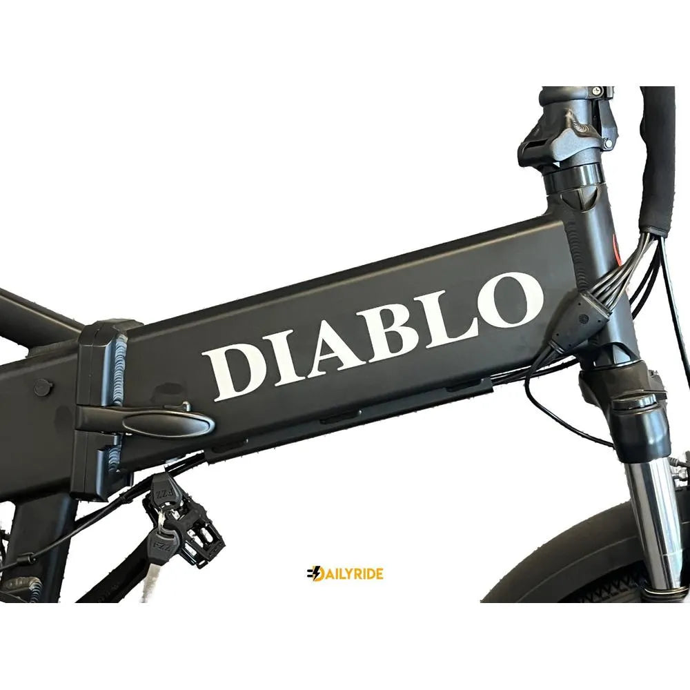 Diablo Storm - Bicicletta Pieghevole - Nero Opaco