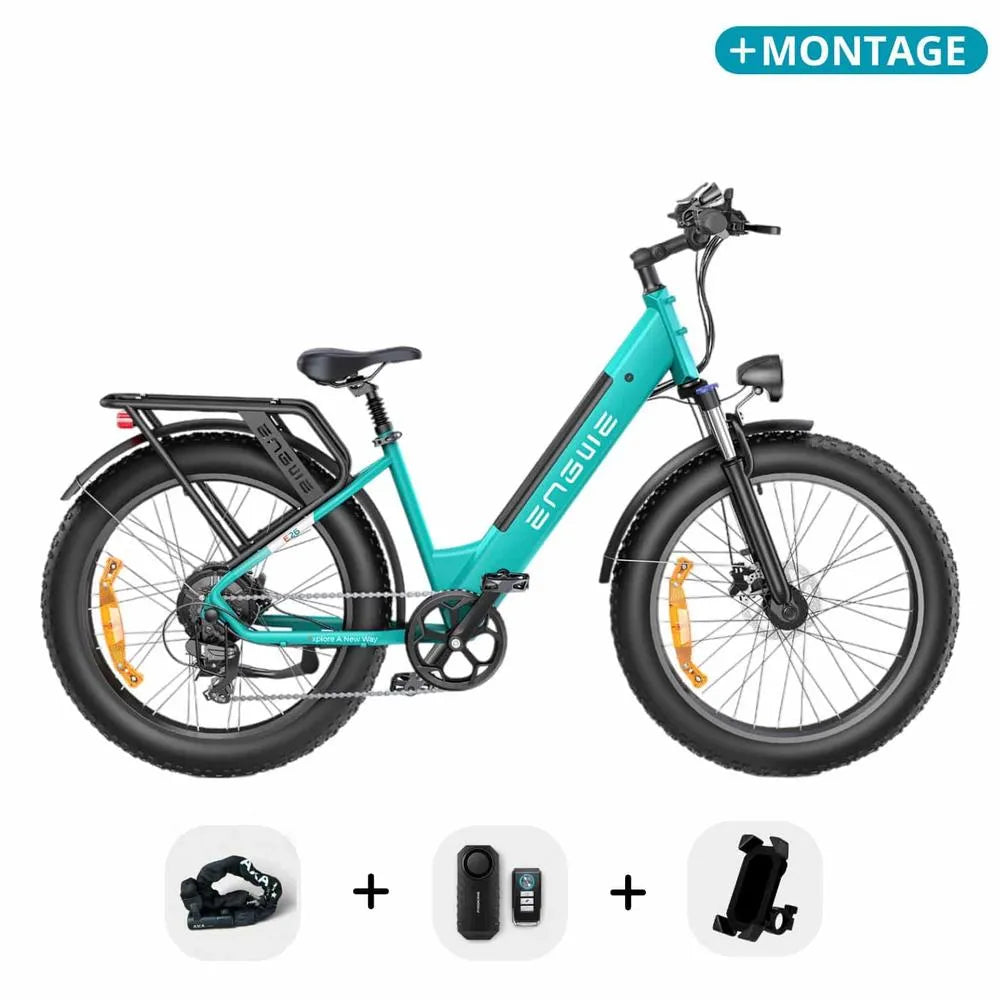 ENGWE E26 - Telaio basso - Blu + Supporto per telefono