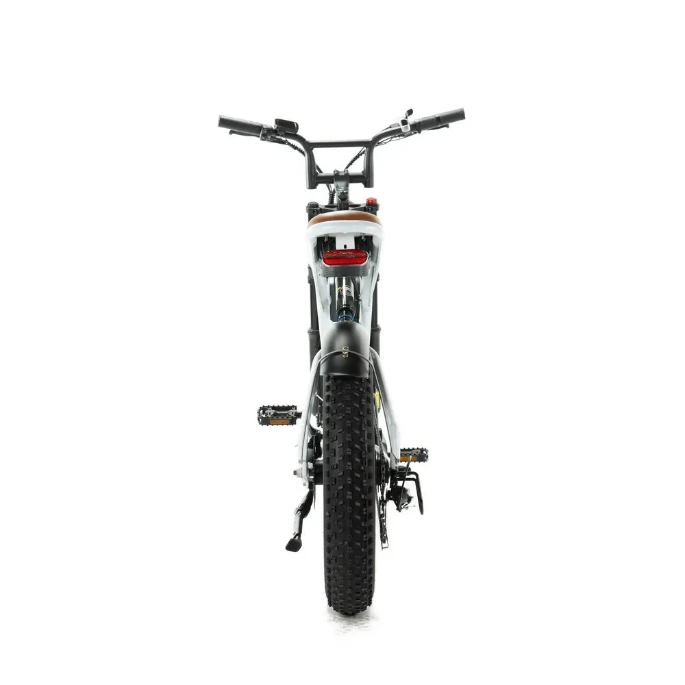 ENGWE M20 - Fatbike - Bianco + Sistema di allarme + Supporto per telefono