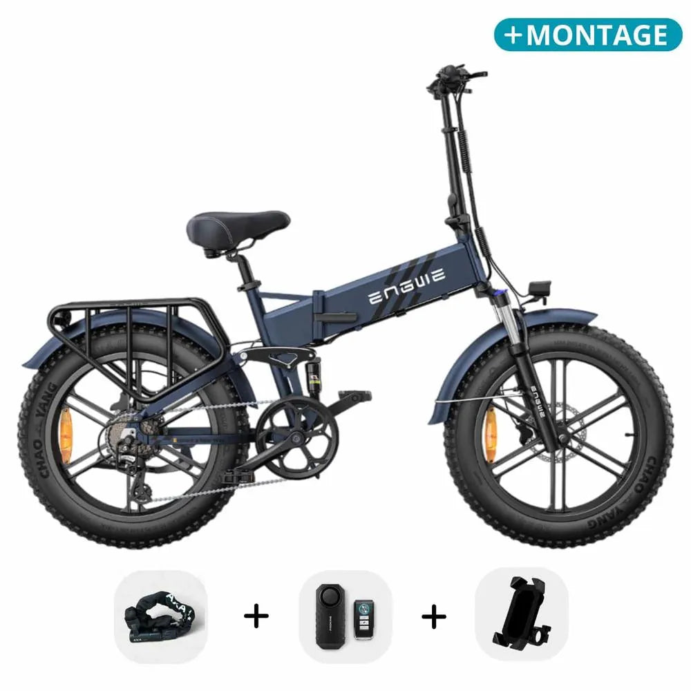 Engwe Engine Pro 2.0 - Bicicletta elettrica pieghevole - Blu