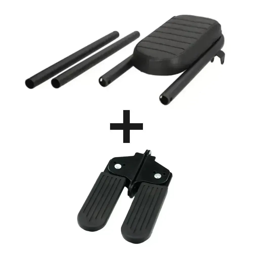 OUXI - Seggiolino Posteriore + Poggiapiedi - Nero